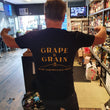 Load image into Gallery viewer, Grape and Grain - Logo T-shirt Black/Gold Unisex