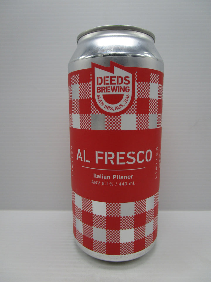 Deeds Al Fresco Italian Pilsner 5.1% 440ml