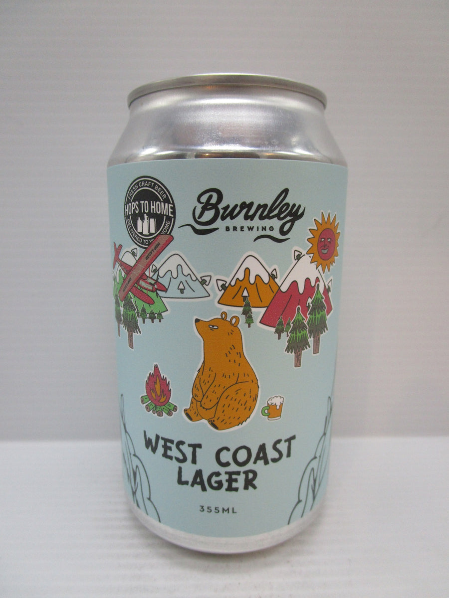 Burnley West Coast Lager 5.2% 355ml