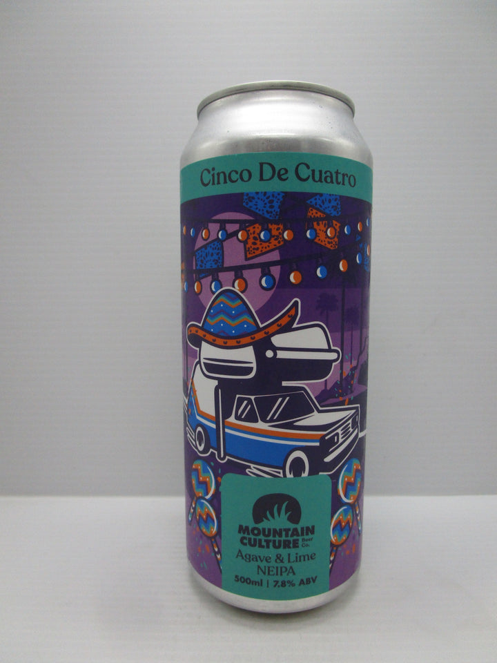 Mountain Culture Cinco De Cuatro Agave & Lime NEIPA 7.8% 500ml