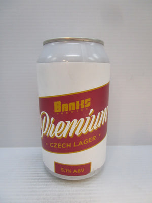 Banks Premium Czech Lager 5.1% 355ml