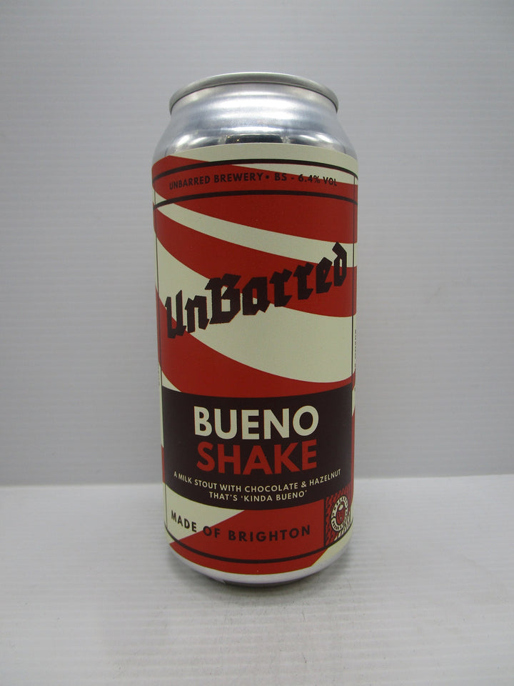 Unbarred Bueno Shake Stout w/Chocolate & Hazelnut 6.4% 440ml