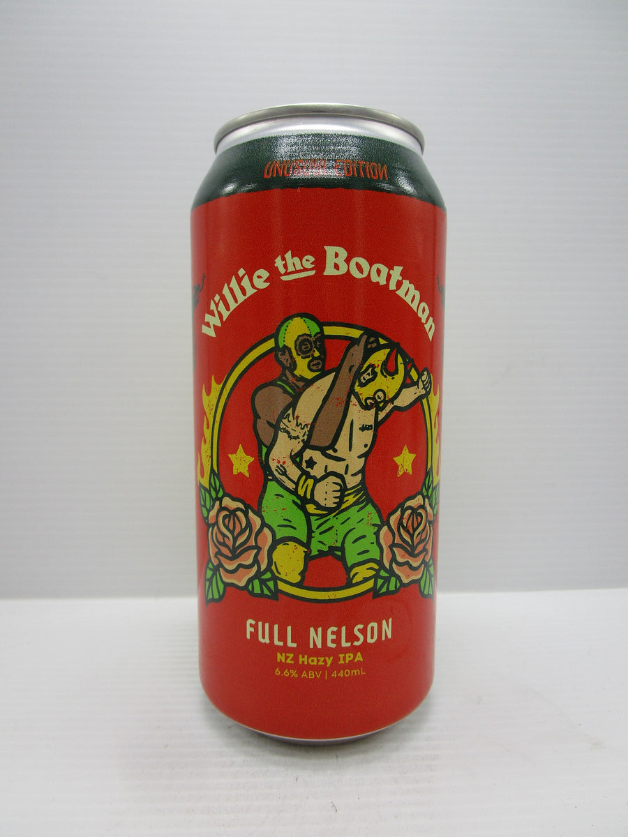 Willie the Boatman Full Nelson NZ Hazy IPA 6.6% 440ml