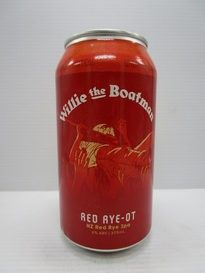 Willie the Boatman Red Rye-Ot NZ Red Rye IPA 6% 375ml