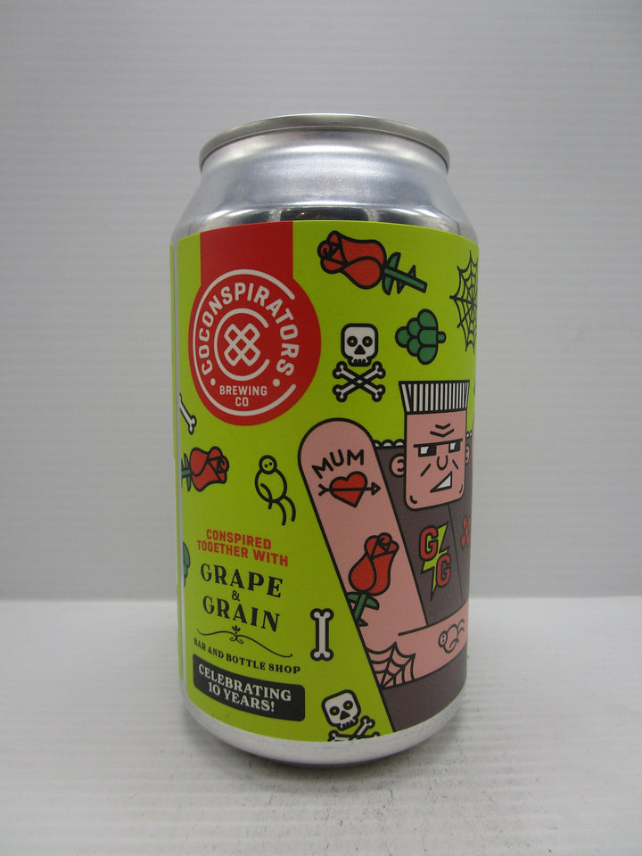CoConspirators x Grape & Grain The Tenderiser Ten Hop Hazy IPA 6.9% 355ml