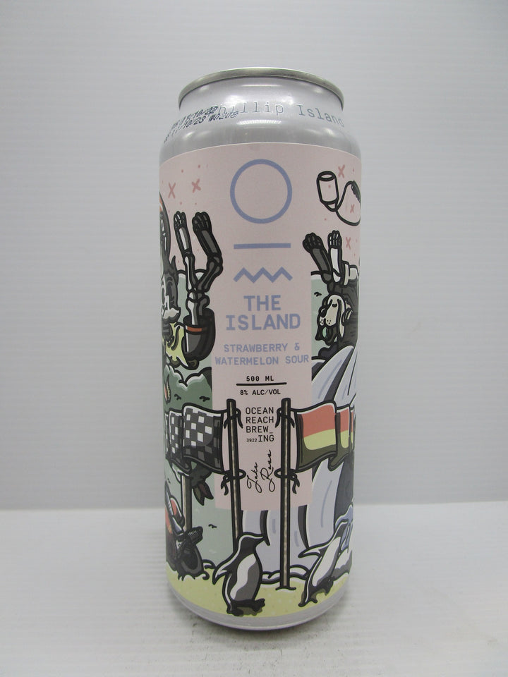 Ocean Reach The Island Strawberry & Watermelon Sour 8% 500ml