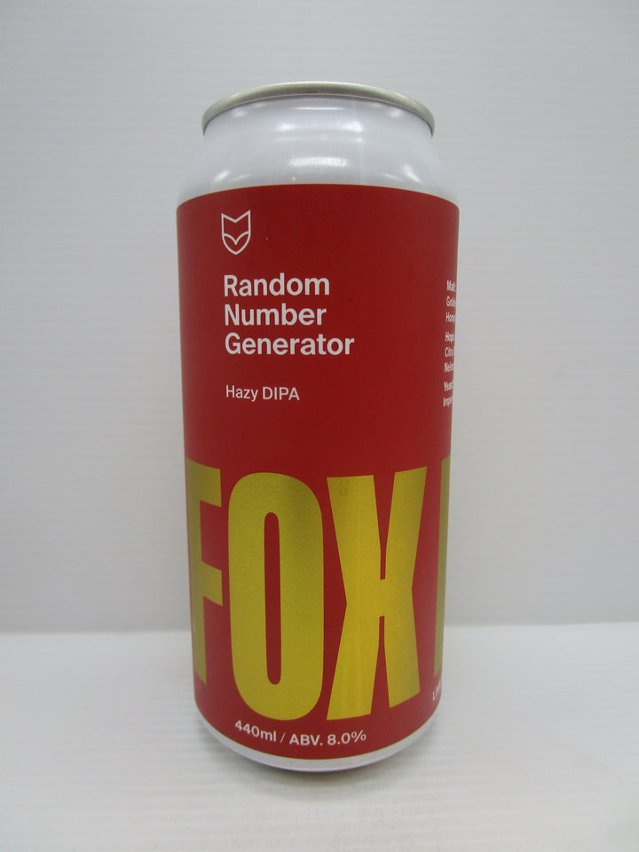 Fox Friday Random Number Generator Hazy DIPA 8% 440ml