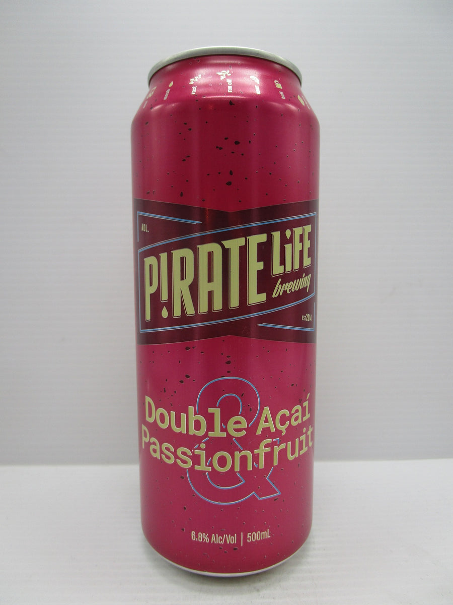 Pirate Life Double Acai Passionfruit 6.8% 500ml