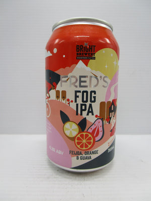 Bright Fred's Fog IPA Feijoa, Orange & Guava 6.3% 355ml