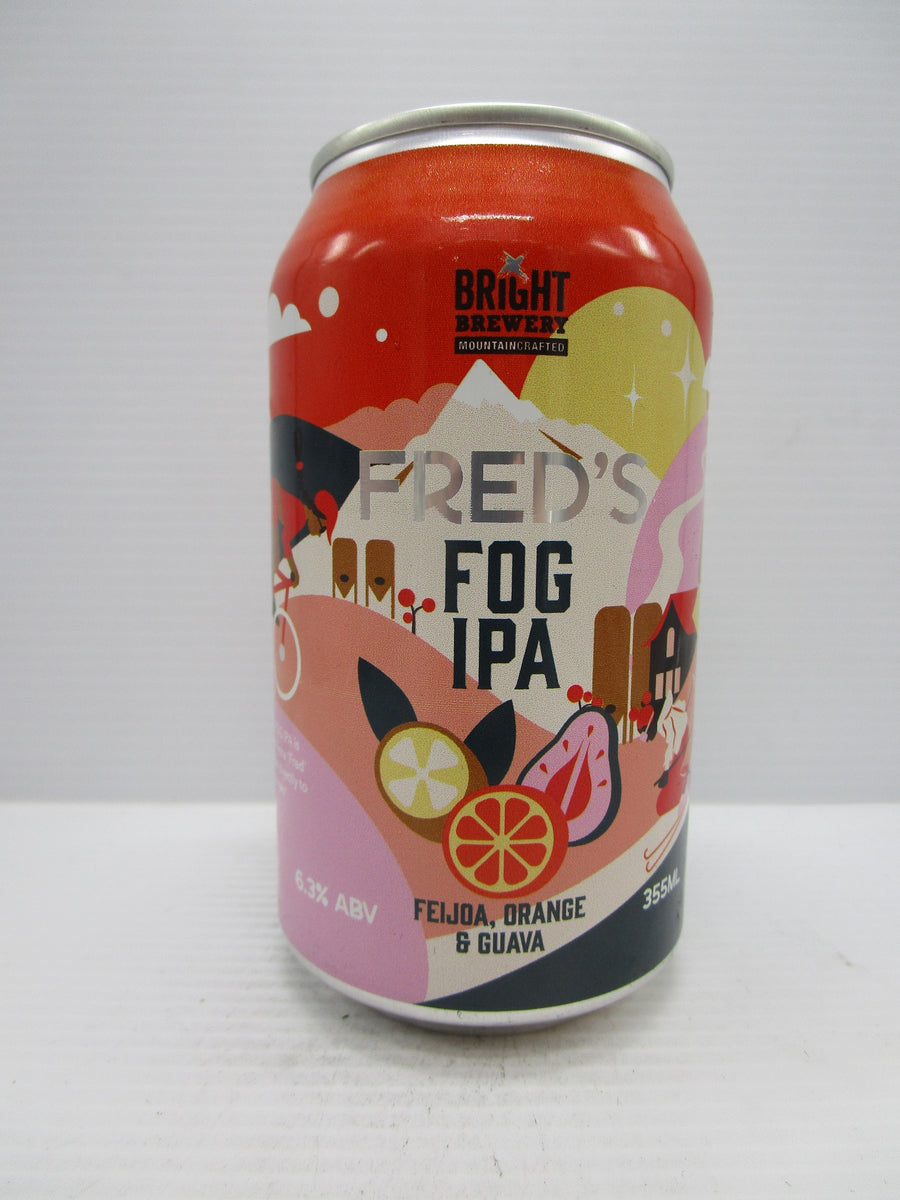 Bright Fred's Fog IPA Feijoa, Orange & Guava 6.3% 355ml