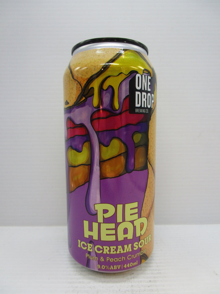 One Drop Pie Head Ice Cream Sour Plum & Peach Crumble 9% 440ml