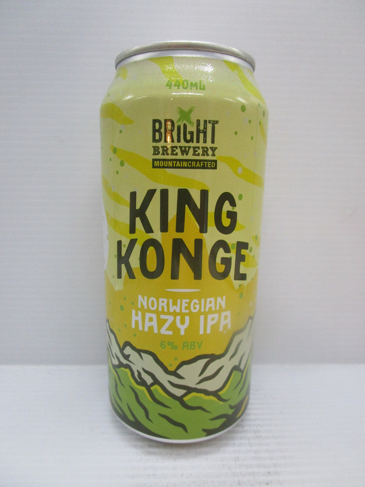 Bright - King Konge Norweigian Hazy IPA 6% 440ml - Grape & Grain