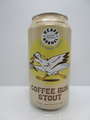 Heaps Normal Coffee Run Stout Alcohol Free 375ml