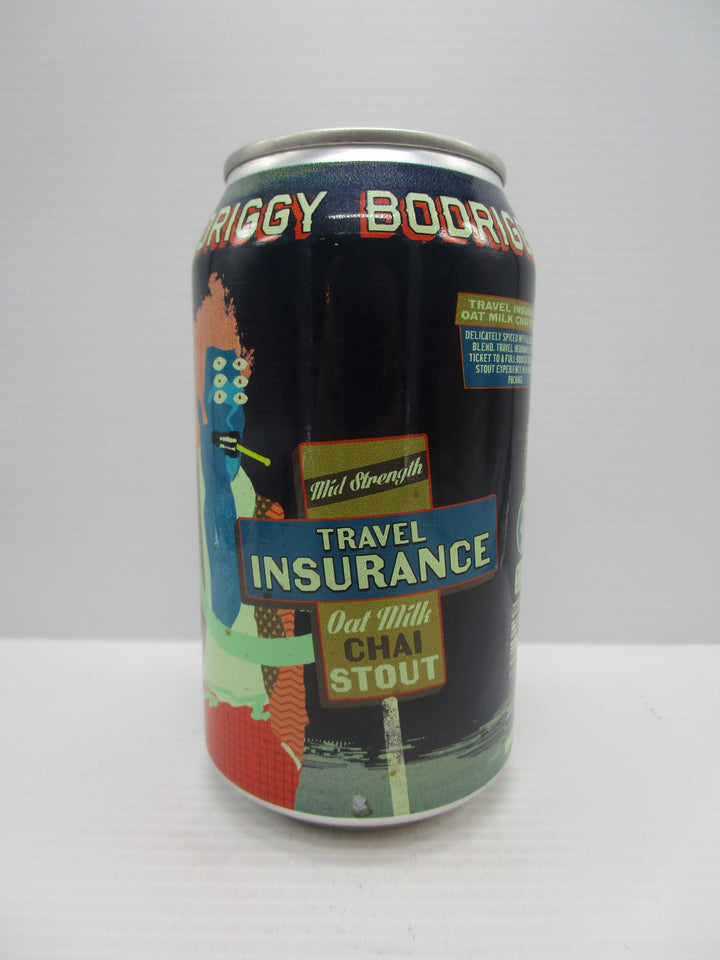 Bodriggy Travel Insurance Oat Milk Chai Stout 3.8% 355ml