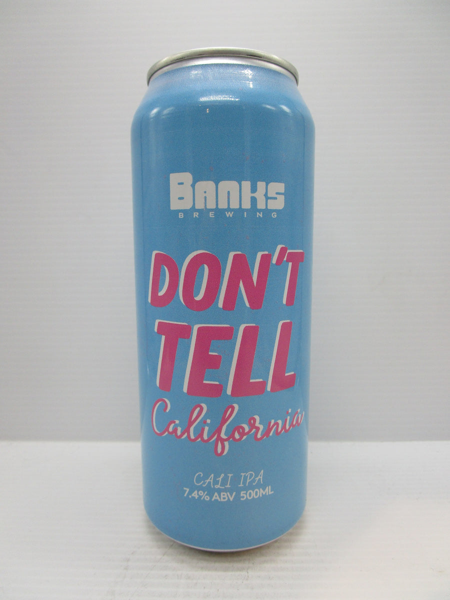 Banks Don't Tell California Cali IPA 7.4% 500ml