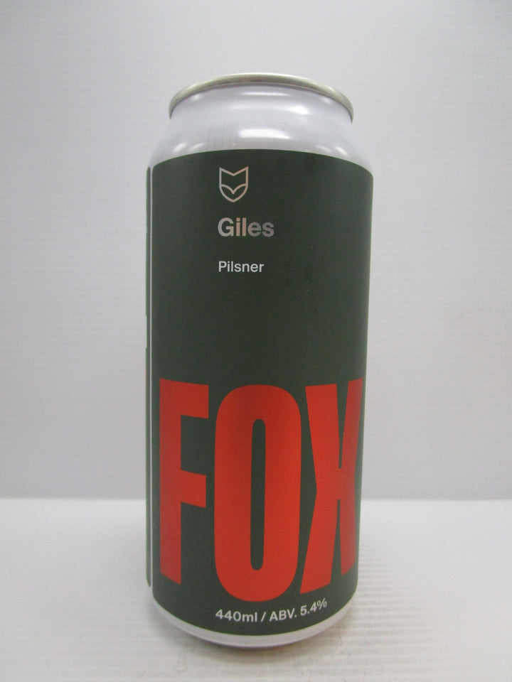 Fox Friday Giles Pilsner 5.4% 440ml - Grape & Grain