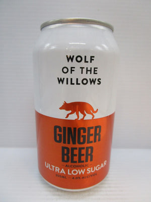 Wolf Of The Willows Ginger Beer Low Sugar 4% 355ml