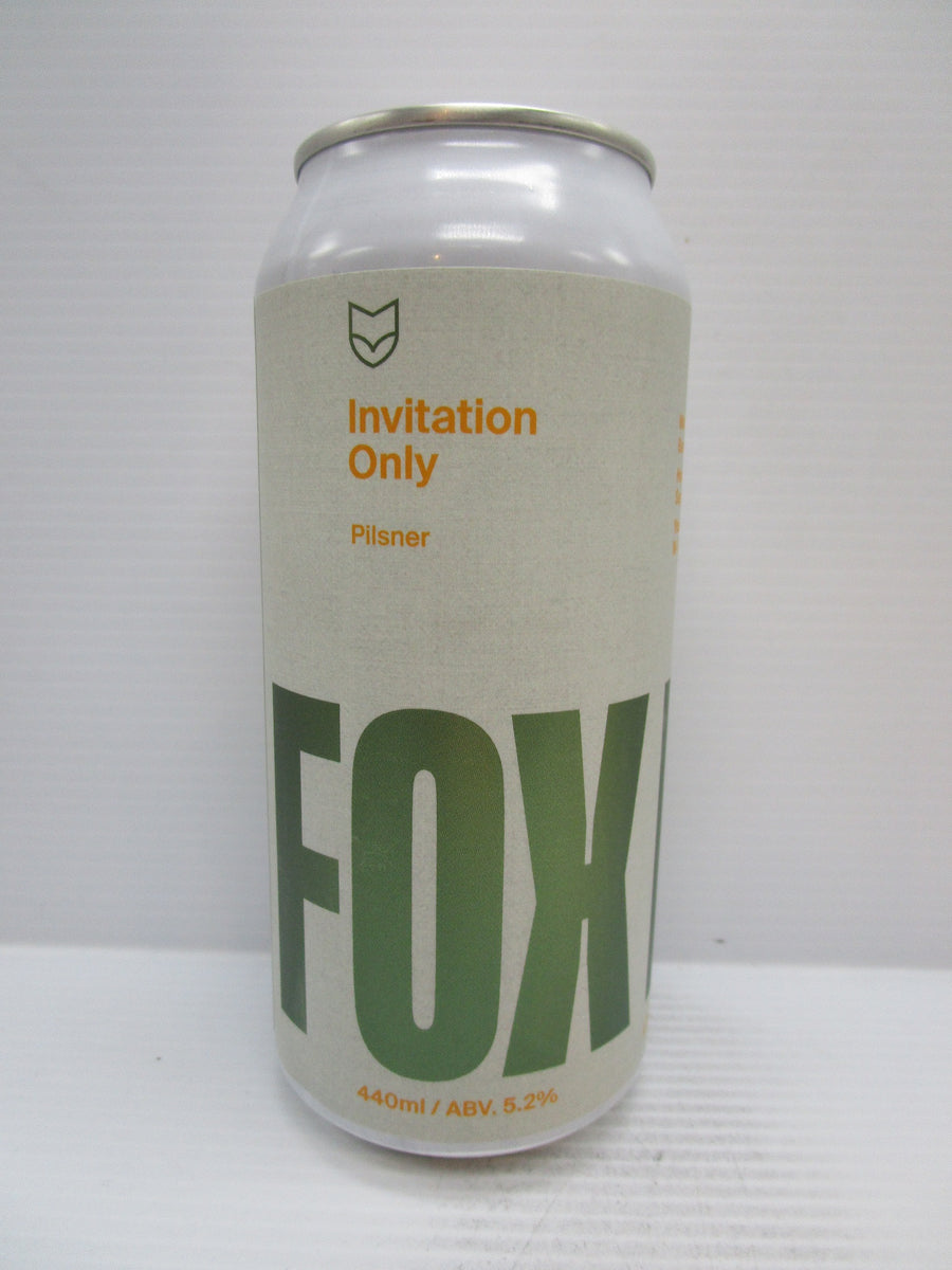 Fox Friday Invitation only Pilsner 5.2% 440ml