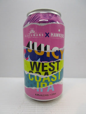 Blackman's x Hawkers Juicy West Coast IPA 6.3% 375ml