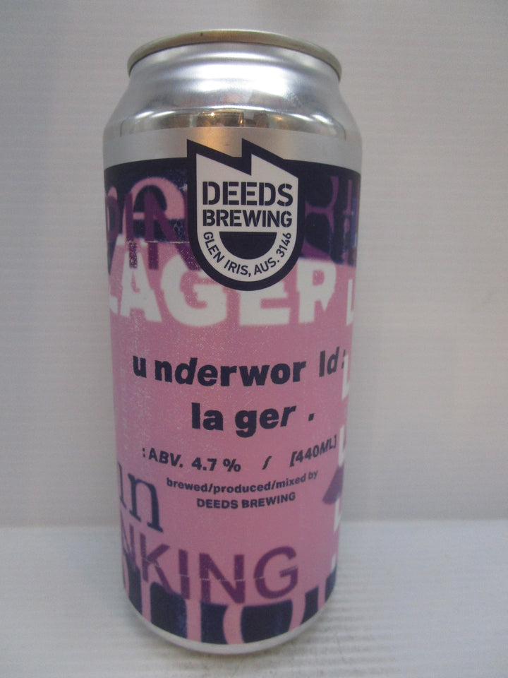 Deeds Underworld Lager 4.7% 440ml