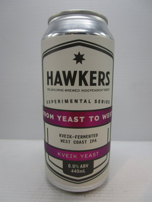 Hawkers From Yeast to West Kveik West Coast IPA 6.9% 440ml