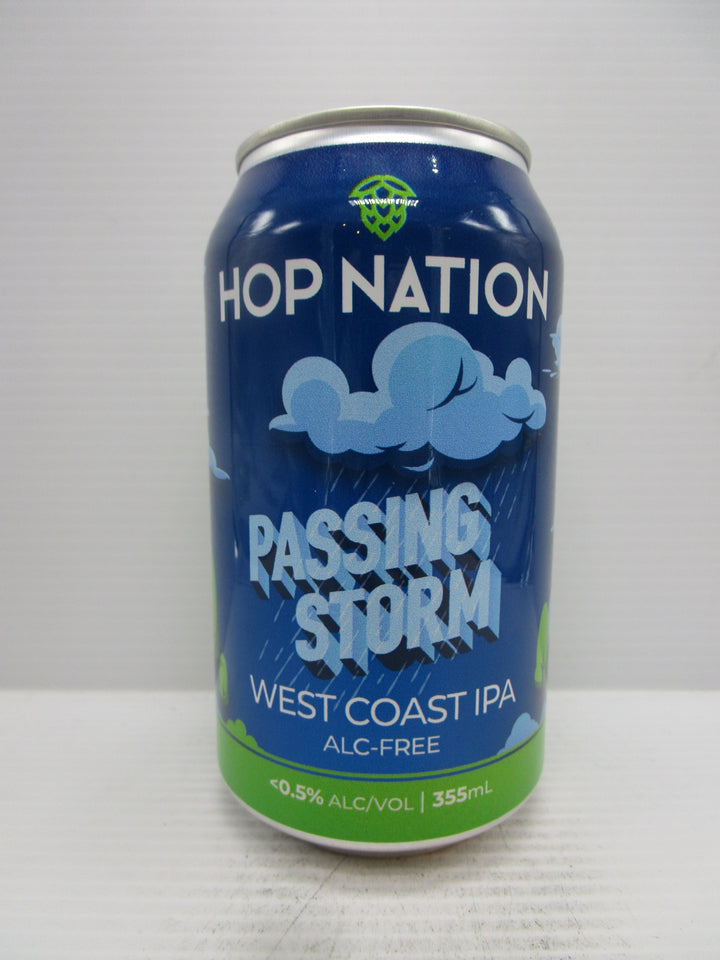 Hop Nation Passing Storm Alcohol Free West Coast IPA 355ml - Grape & Grain