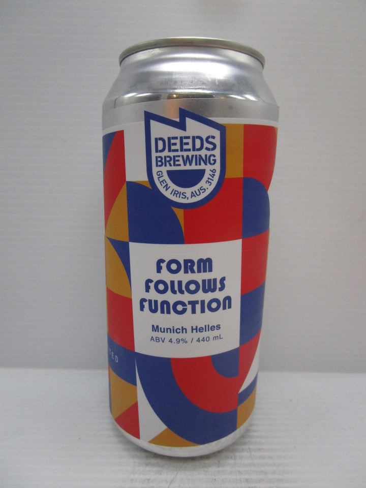 Deeds Form Follows Function Munich Helles 4.9% 440ml