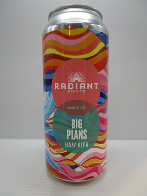 Radiant Big Plans Hazy DIPA 8.1% 473ml