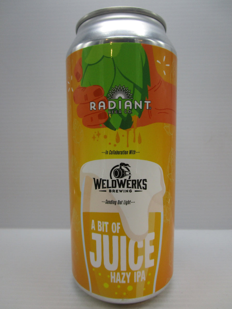 Radiant x Weldwerks A Bit of Juice Hazy IPA 7.1% 473ml