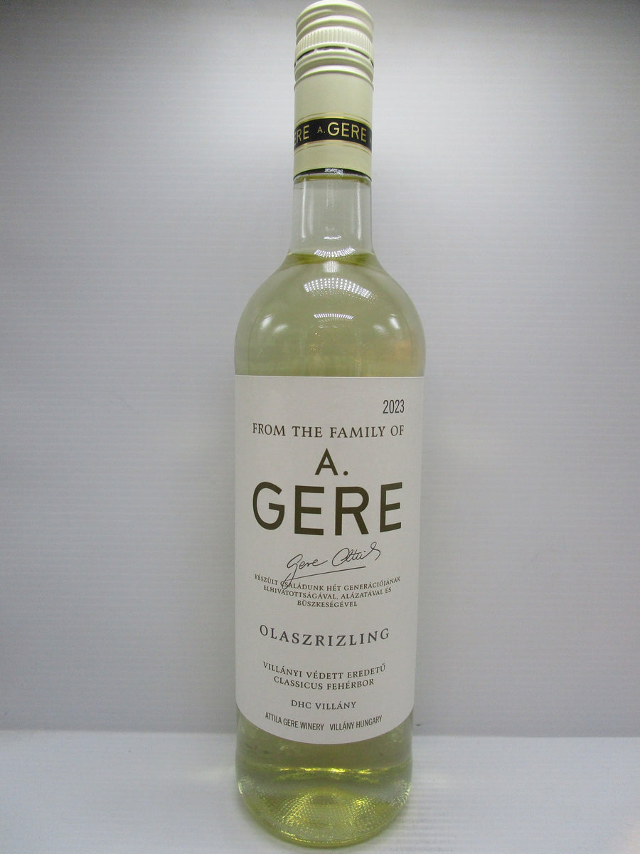 A Gere Olaszerizling Hungary 2023 12% 750ml