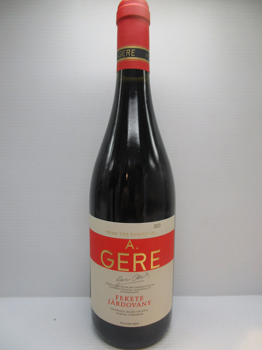 A Gere Fekete Jardovany Hungary 13% 750ml