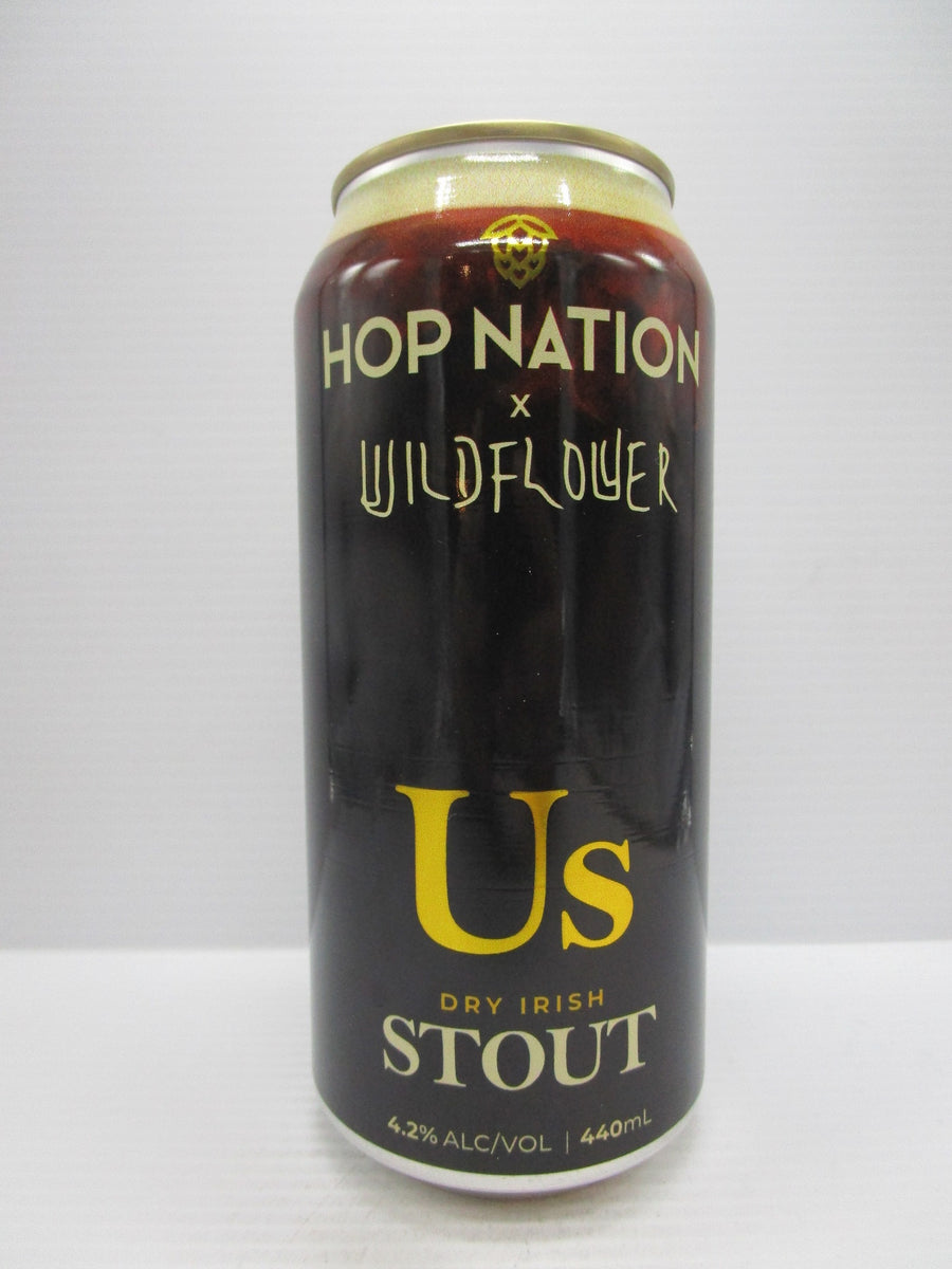 Hop Nation x Wildflower - Us Dry Irish Stout 4.2% 440ml