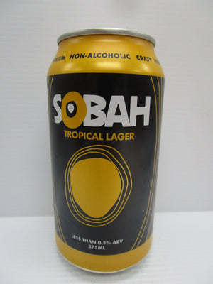 Sobah Tropical Lager Non Alc 375ml
