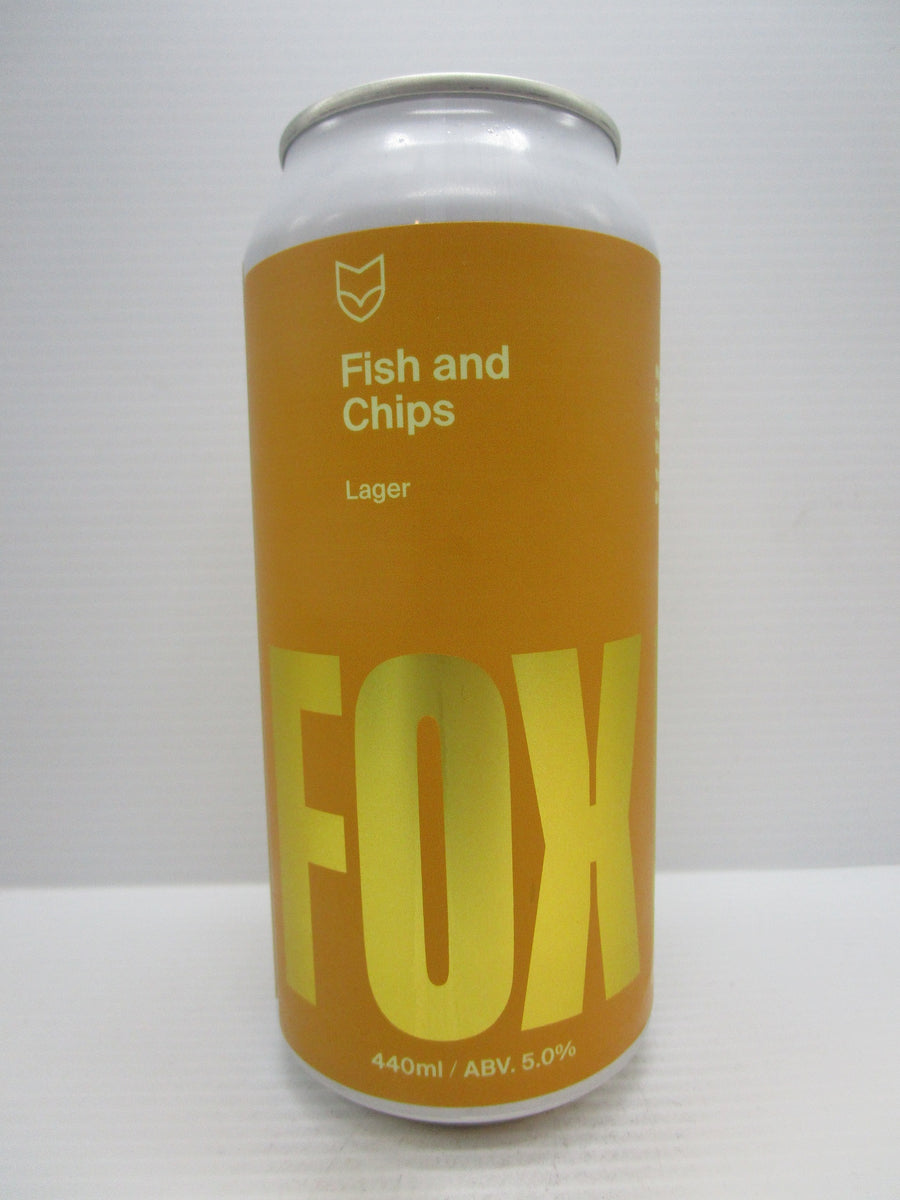 Fox Friday Fish and Chips Lager 5% 440ml