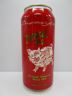 Dangerous Ales - Zodiac Pig - Orange Almond Hazy IPA 6.2% 440ml
