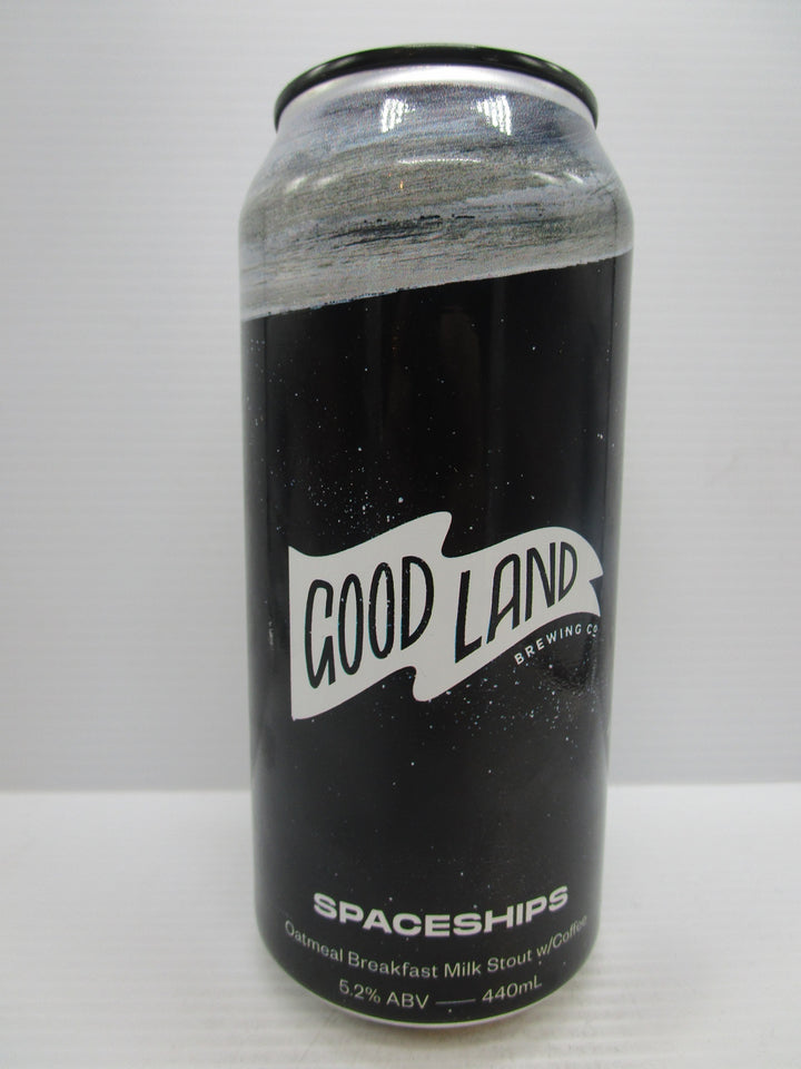 Good Land - Spaceships Oatmeal Milk Stout wCoffee 5.2% 440ml - Grape & Grain