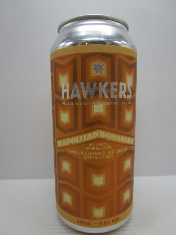 Hawkers - Neapolitan Bonaparte - Bourbon BA Caramel Ice Cream White Stout 6% 440ml