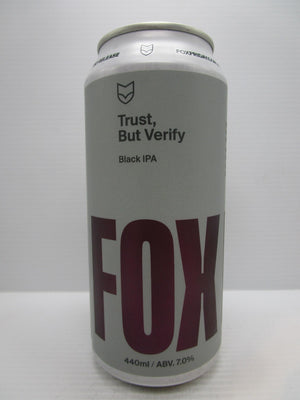 Fox Friday - Trust, But Verify Black IPA 7% 440ml