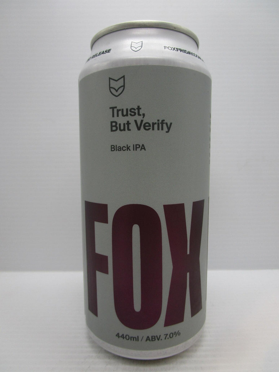 Fox Friday - Trust, But Verify Black IPA 7% 440ml