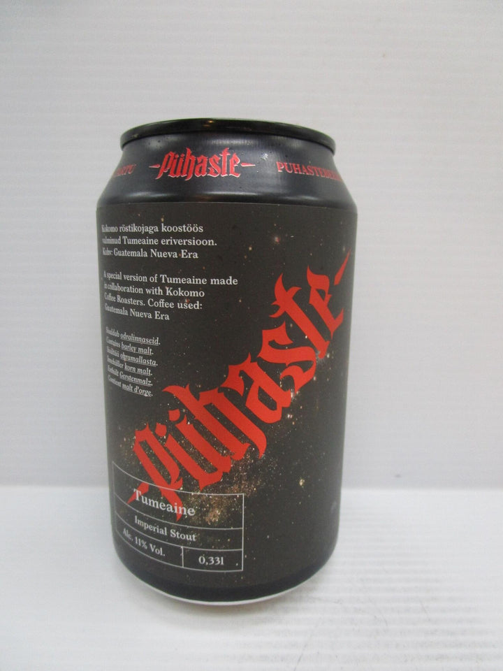 Puhaste Tumeaine Imperial Stout 11% 330ml - Grape & Grain