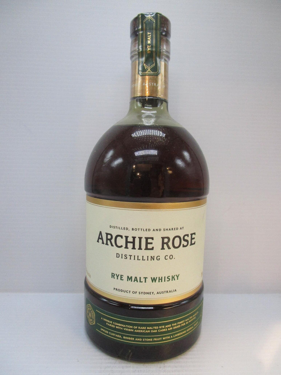 Archie Rye Archie Rose Rye Malt Whisky 46% 700ml – Grape And Grain