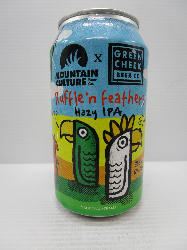 Mountain Culture x Green Cheeks Rufflen Feathers Hazy IPA 6% 355ml - Grape & Grain