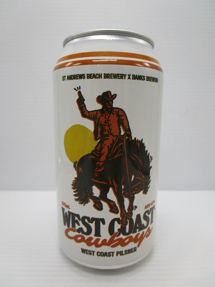 St Andrews x Banks - West Coast Cowboy Pilsner 4.8% 375ml - Grape & Grain