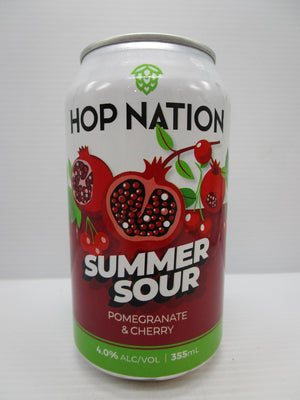 Hop Nation - Summer Sour Pomegranate & Cherry Sour 4% 355ml