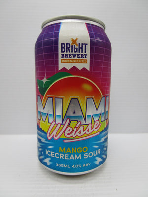 Bright Miami Weisse Mango Icecream Sour 4% 355ml