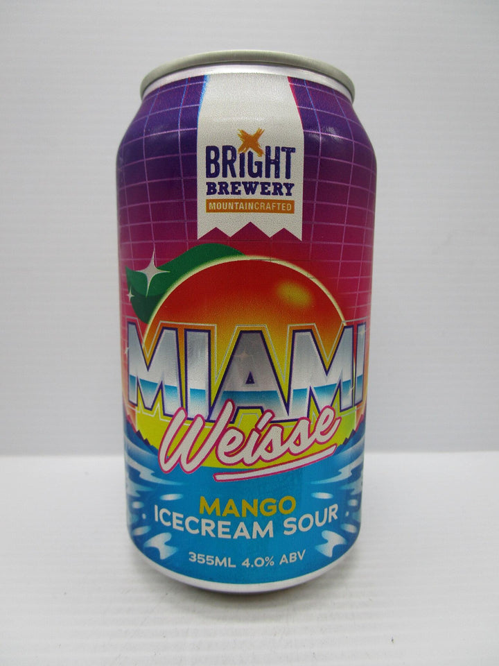 Bright Miami Weisse Mango Icecream Sour 4% 355ml - Grape & Grain