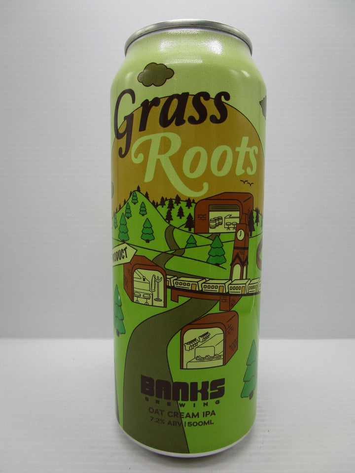 Banks - Grass Roots Oat Cream IPA 7.2% 500ml - Grape & Grain