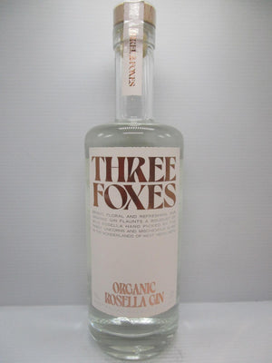 Three Foxes Organic Rosella Gin 40% 700ml