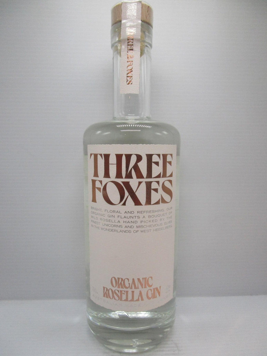 Three Foxes Organic Rosella Gin 40% 700ml