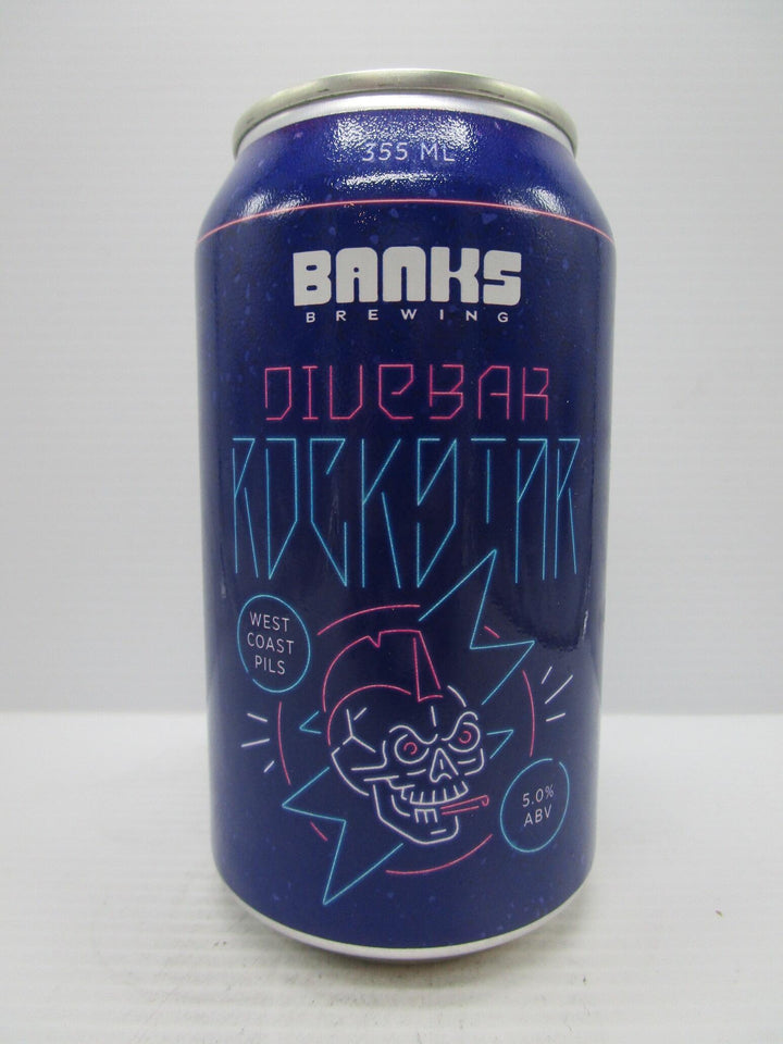 Banks - Divebar Rockstar West Coast Pils 5% 355ml - Grape & Grain